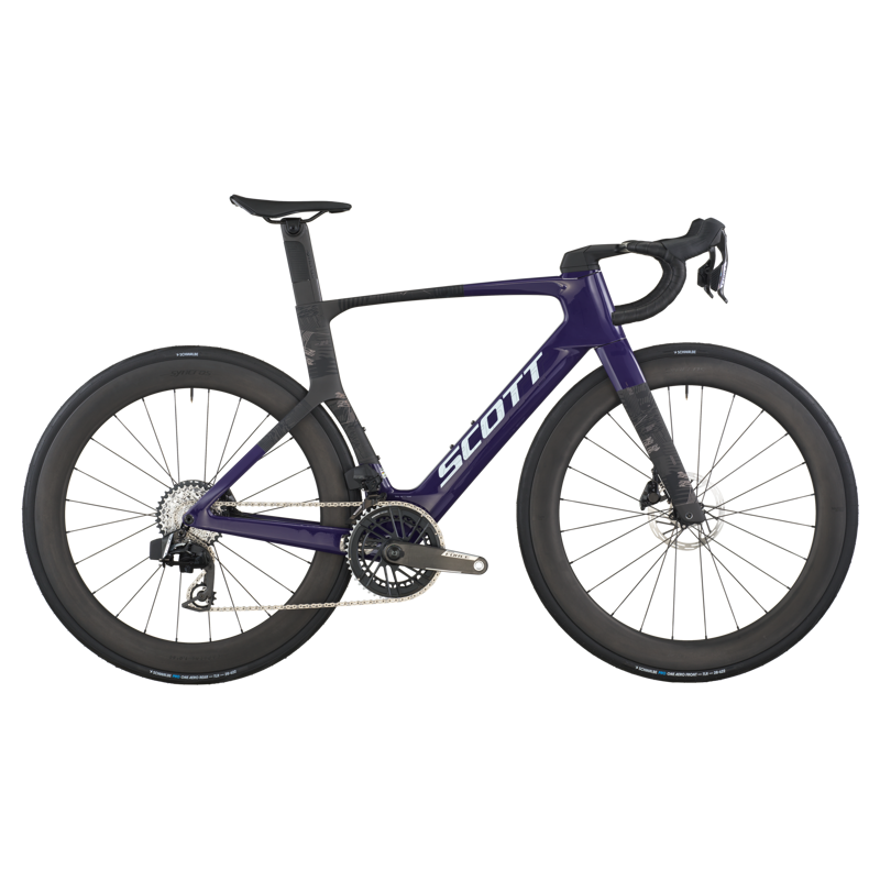 Scott Foil RC Team Road Bike in Grape Purple/Carbon Black
