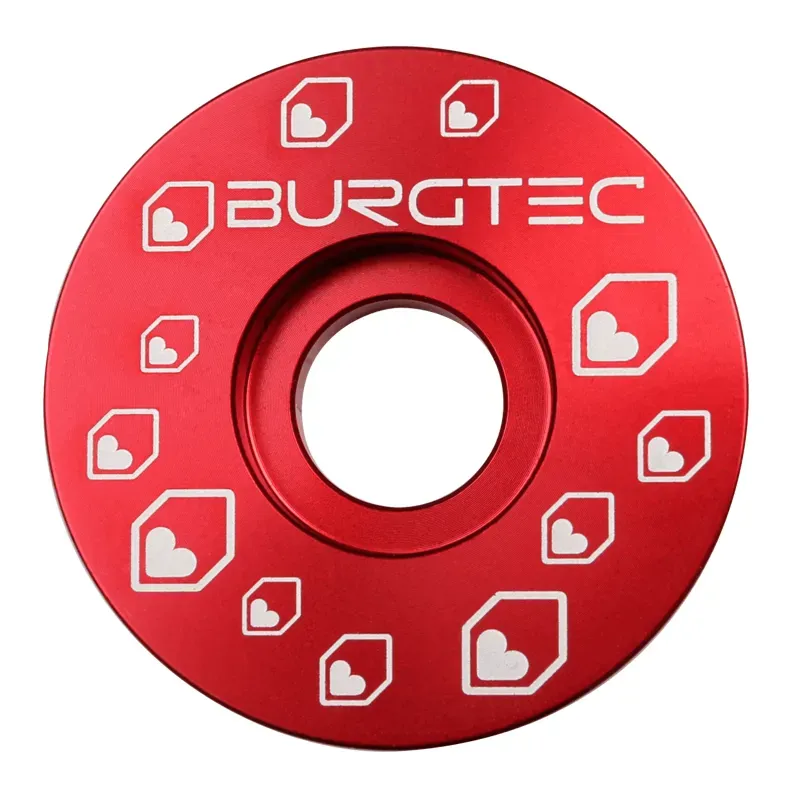 Burgtec Top Cap 1 1/8 in Race Red