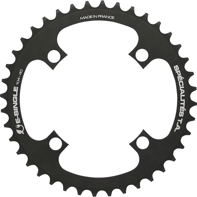 TA 104pcd E-Single E-Bike Chainrings In Black