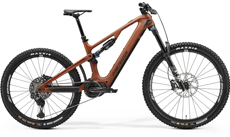 Merida eOne-Sixty 8000 Electric Mountain Bike In Silk Brown