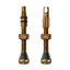 Peaty's Holeshot Fast Flow Tubeless Valves in Brown