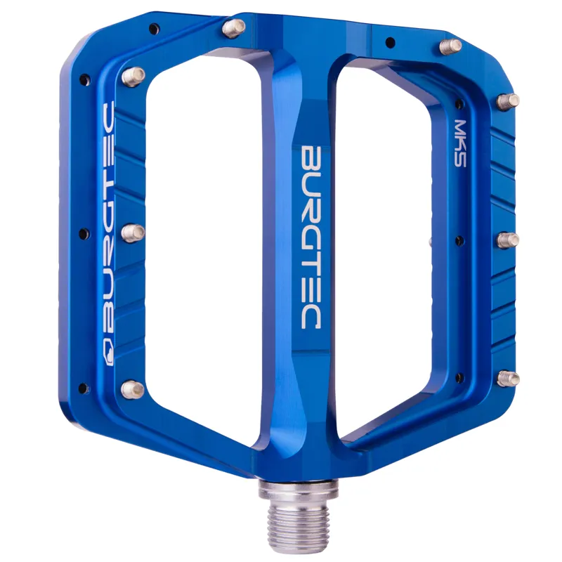 Burgtec MK5 Penthouse Flat Pedals Aluminium Deep Blue