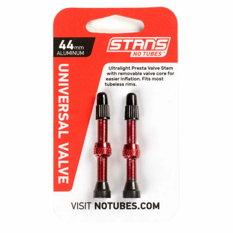 Stans NoTubes Universal Presta Valves Red-1