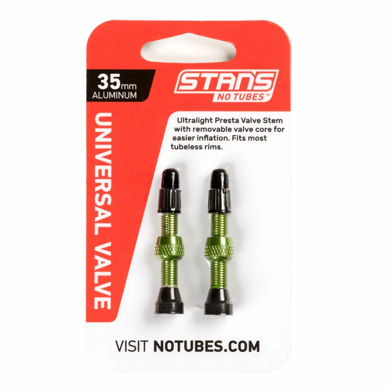 Stans NoTubes Universal Presta Valve Green