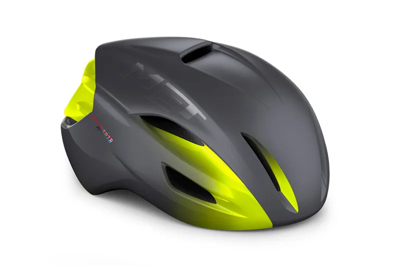 Met Manta Mips Road/Aero Helmet Red Black Fluo Yellow Grey