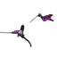 Hope Tech4 V4 Brakes Black/Purple - BRAIDED