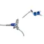 Hope Tech4 V4 Brakes Silver/Blue- BRAIDED