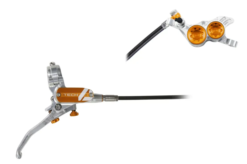 Hope Tech4 V4 Brakes Silver/Orange-1