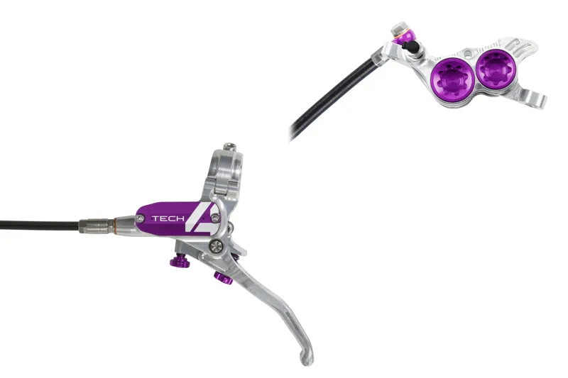 Hope Tech4 V4 Brakes Silver/Purple