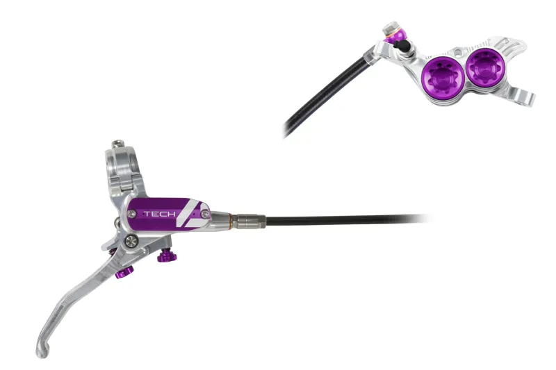 Hope Tech4 V4 Brakes Silver/Purple-1