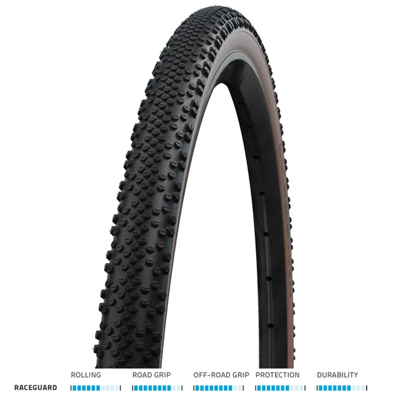 Schwalbe G-One Bite Performance RG 700x40c Folding TLE Tire in Black/Bronze