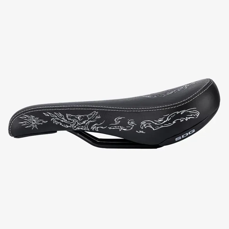 SDG B-Rage Apollo Saddle w/ Cromo Rails in Black/White-4